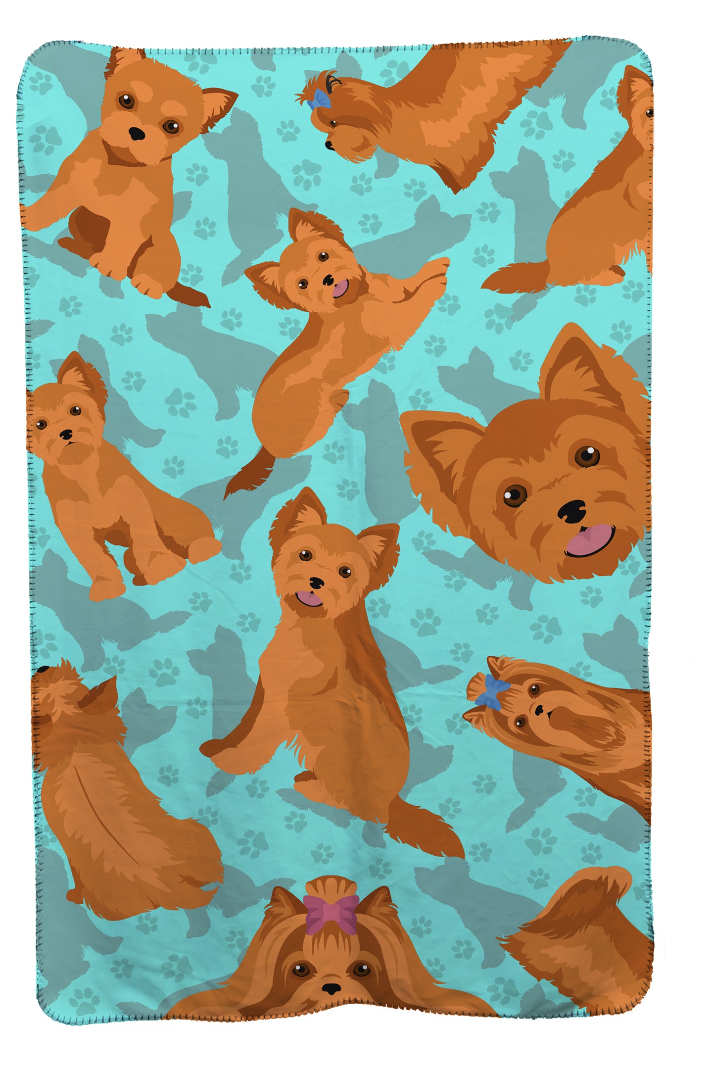 Buy this Red Yorkie Soft Travel Blanket with Bag