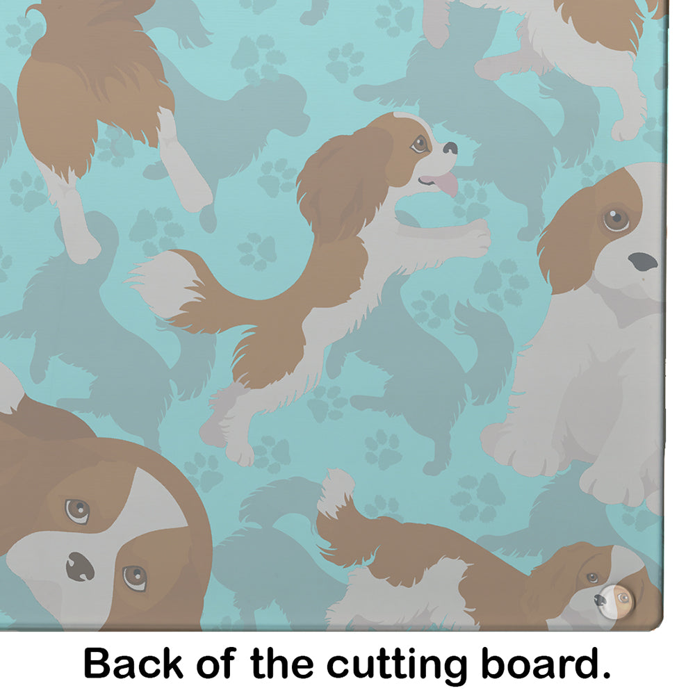 Blenheim Cavalier Spaniel Glass Cutting Board Large