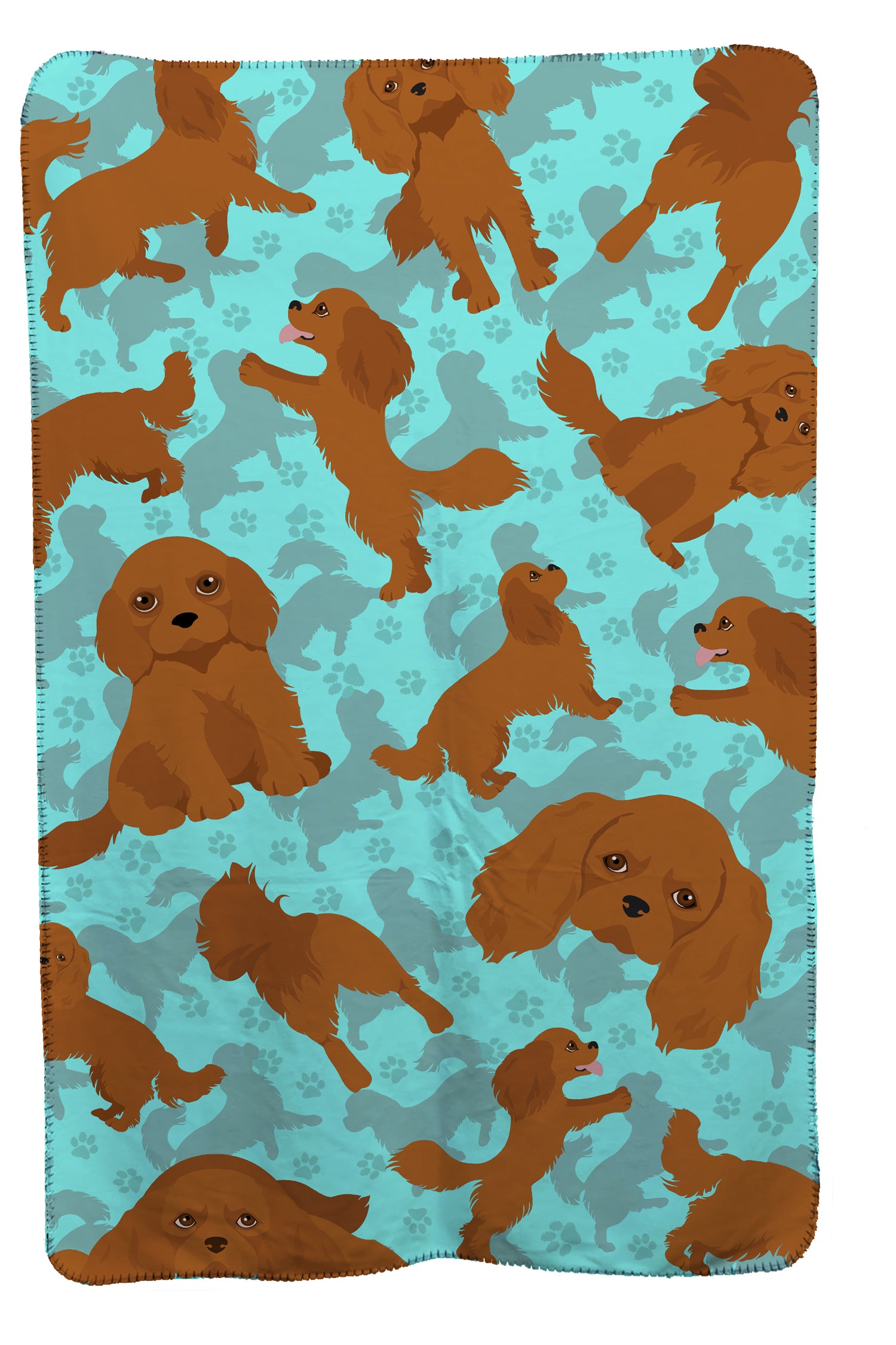 Buy this Ruby Cavalier Spaniel Soft Travel Blanket with Bag