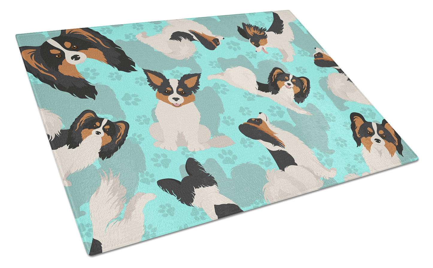 Buy this Tricolor Papillon Glass Cutting Board Large