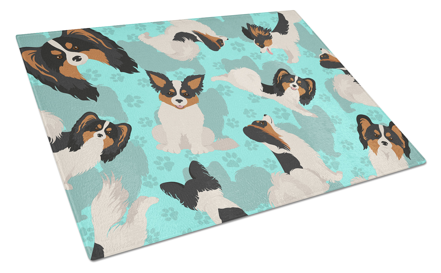 Buy this Tricolor Papillon Glass Cutting Board Large