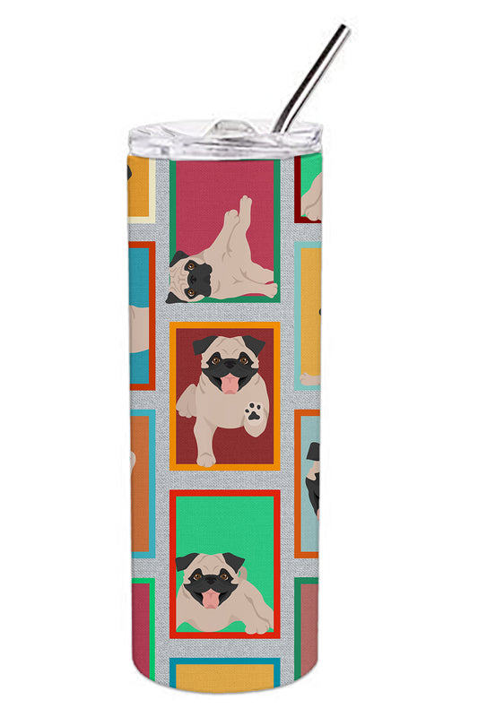 Buy this Lots of Fawn Pug Stainless Steel Skinny Tumbler