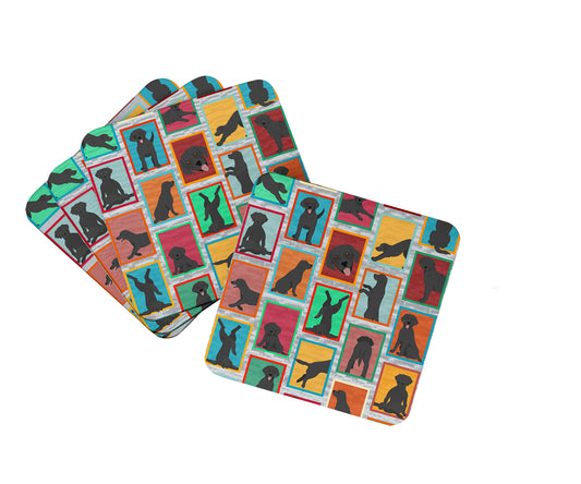 Buy this Lots of Black Labrador Retriever Foam Coasters