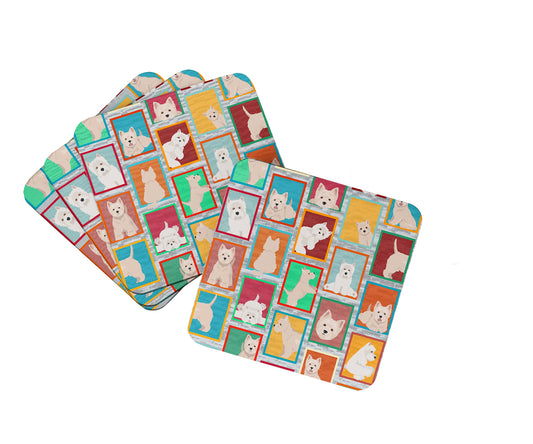 Buy this Lots of Westie Foam Coasters