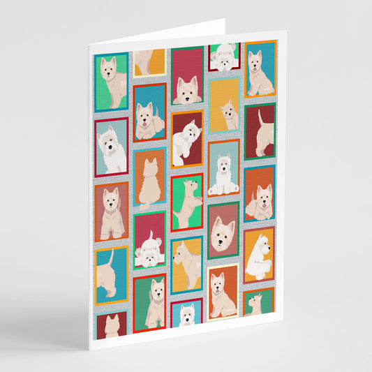 Buy this Lots of Westie Greeting Cards Pack of 8