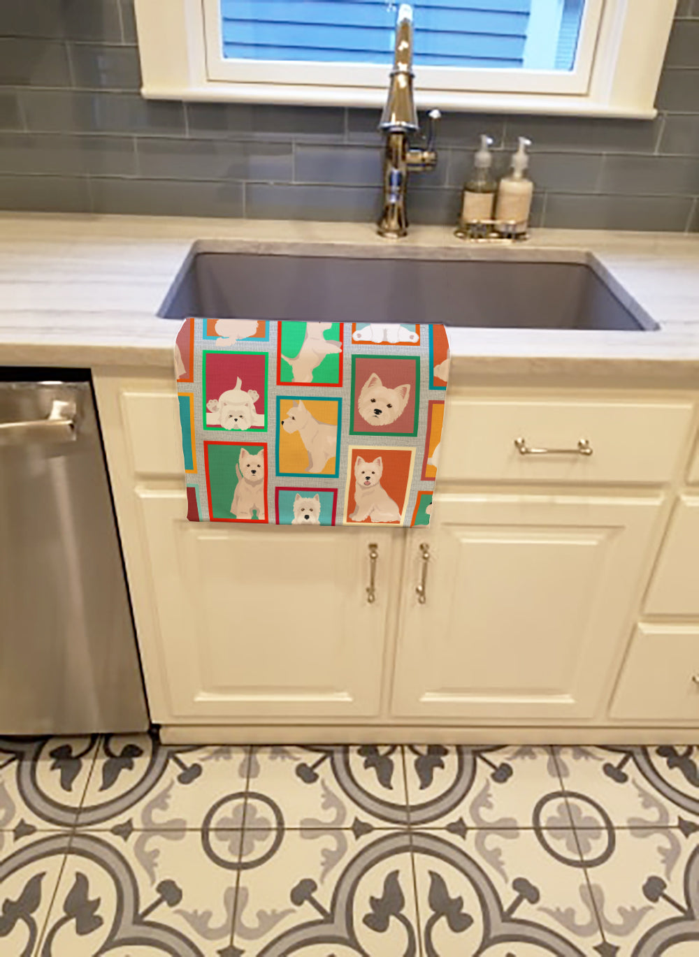 Lots of Westie Kitchen Towel