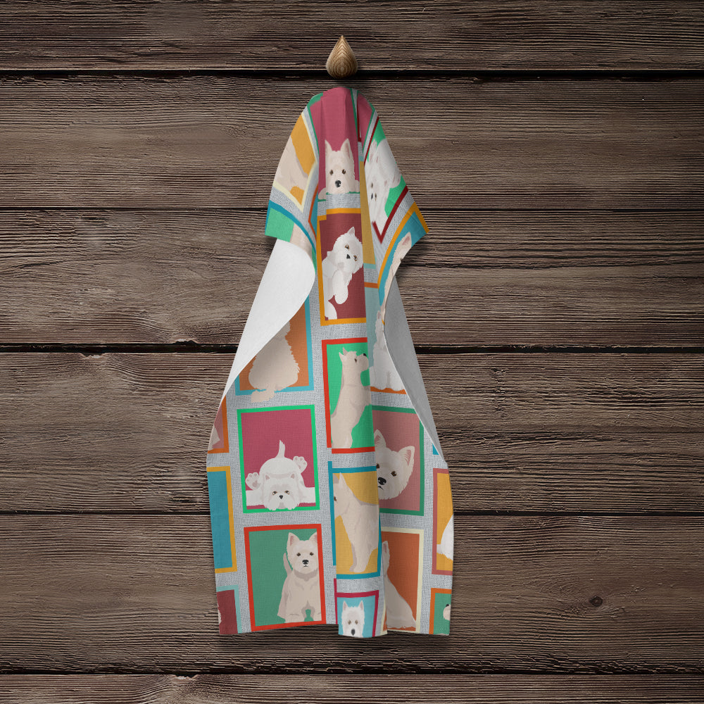 Lots of Westie Kitchen Towel