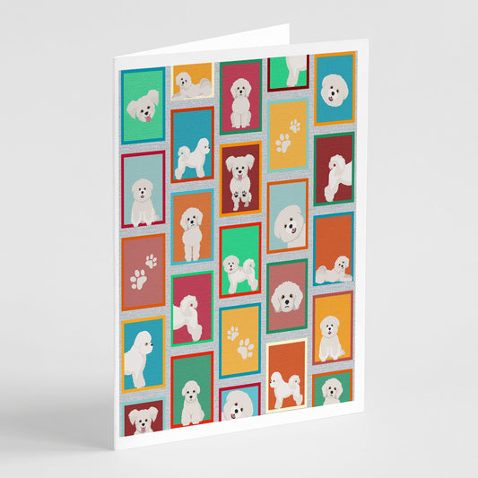 Buy this Lots of Bichon Frise Greeting Cards Pack of 8