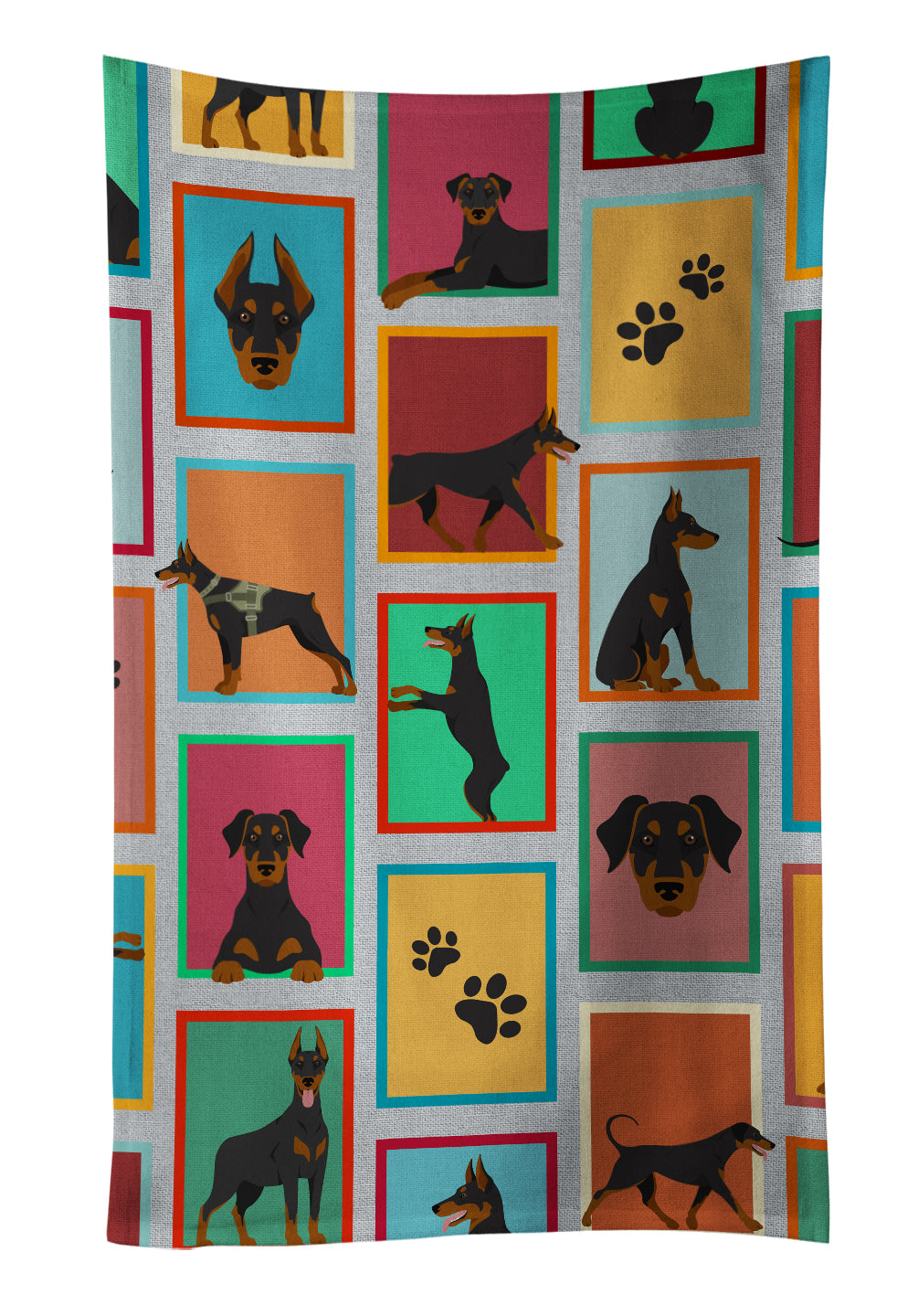 Buy this Lots of Doberman Pinscher Kitchen Towel