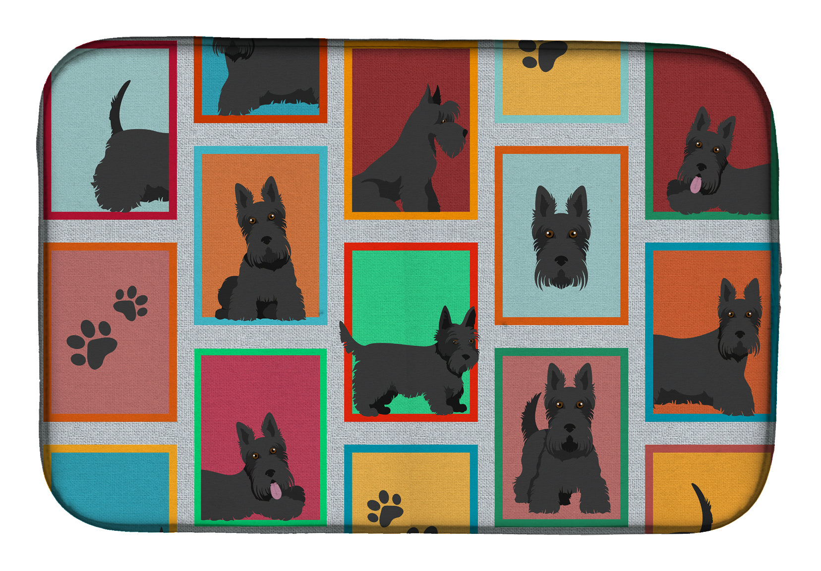 Buy this Lots of Scottish Terrier Dish Drying Mat