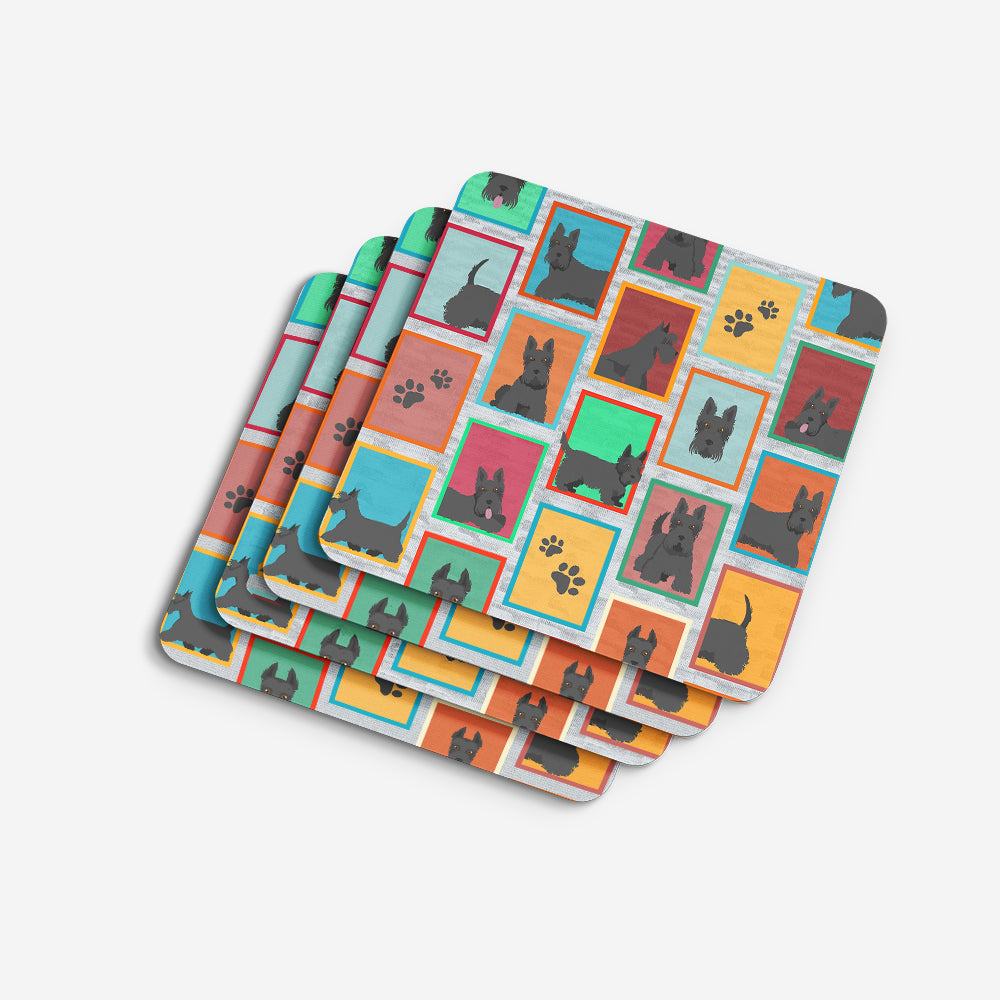 Lots of Scottish Terrier Foam Coasters