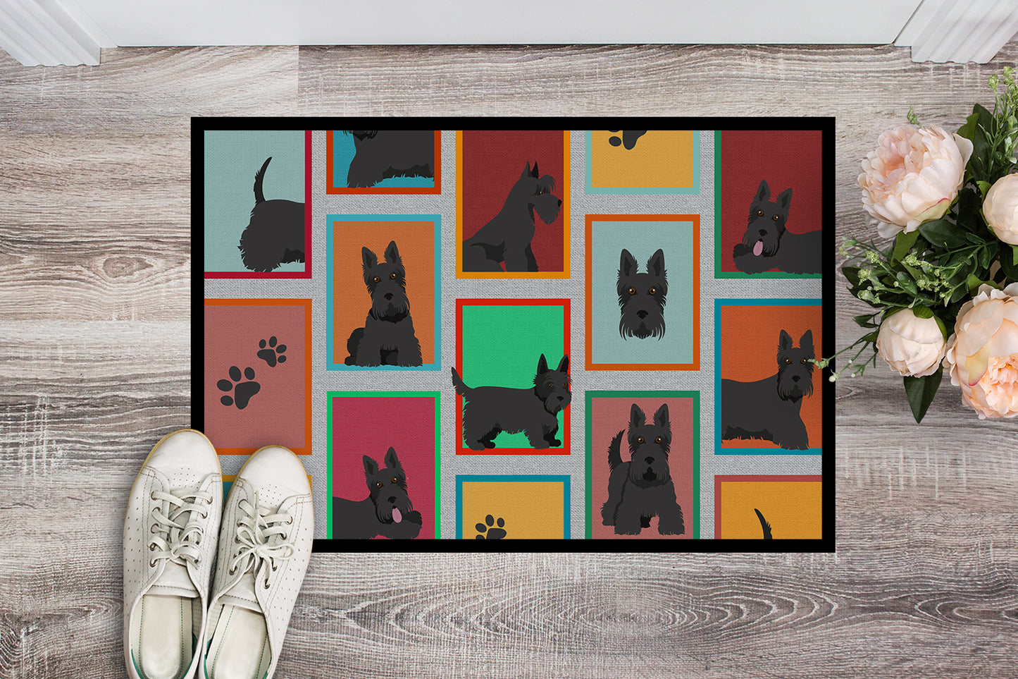 Lots of Scottish Terrier Doormat