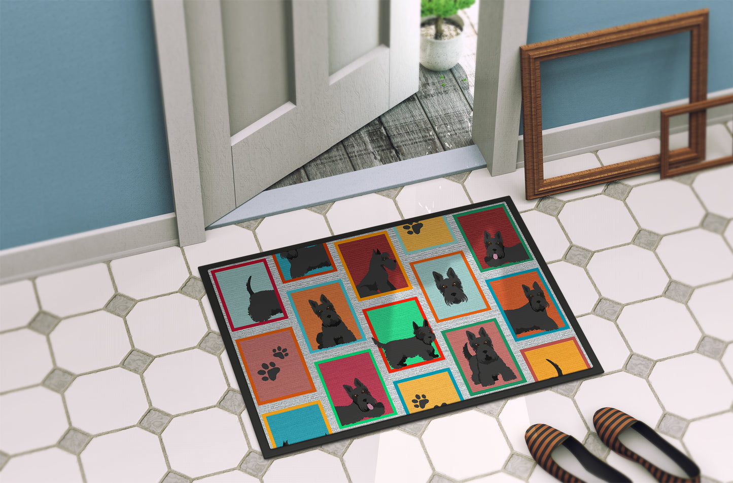 Lots of Scottish Terrier Doormat