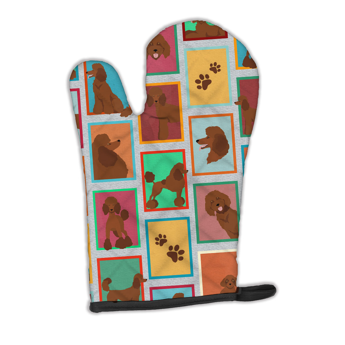 Buy this Lots of Chocolate Standard Poodle Oven Mitt
