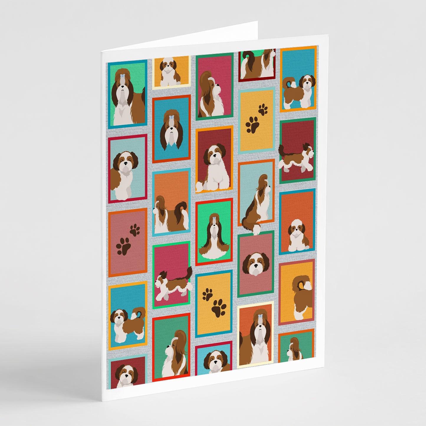 Buy this Lots of Shih Tzu Greeting Cards Pack of 8