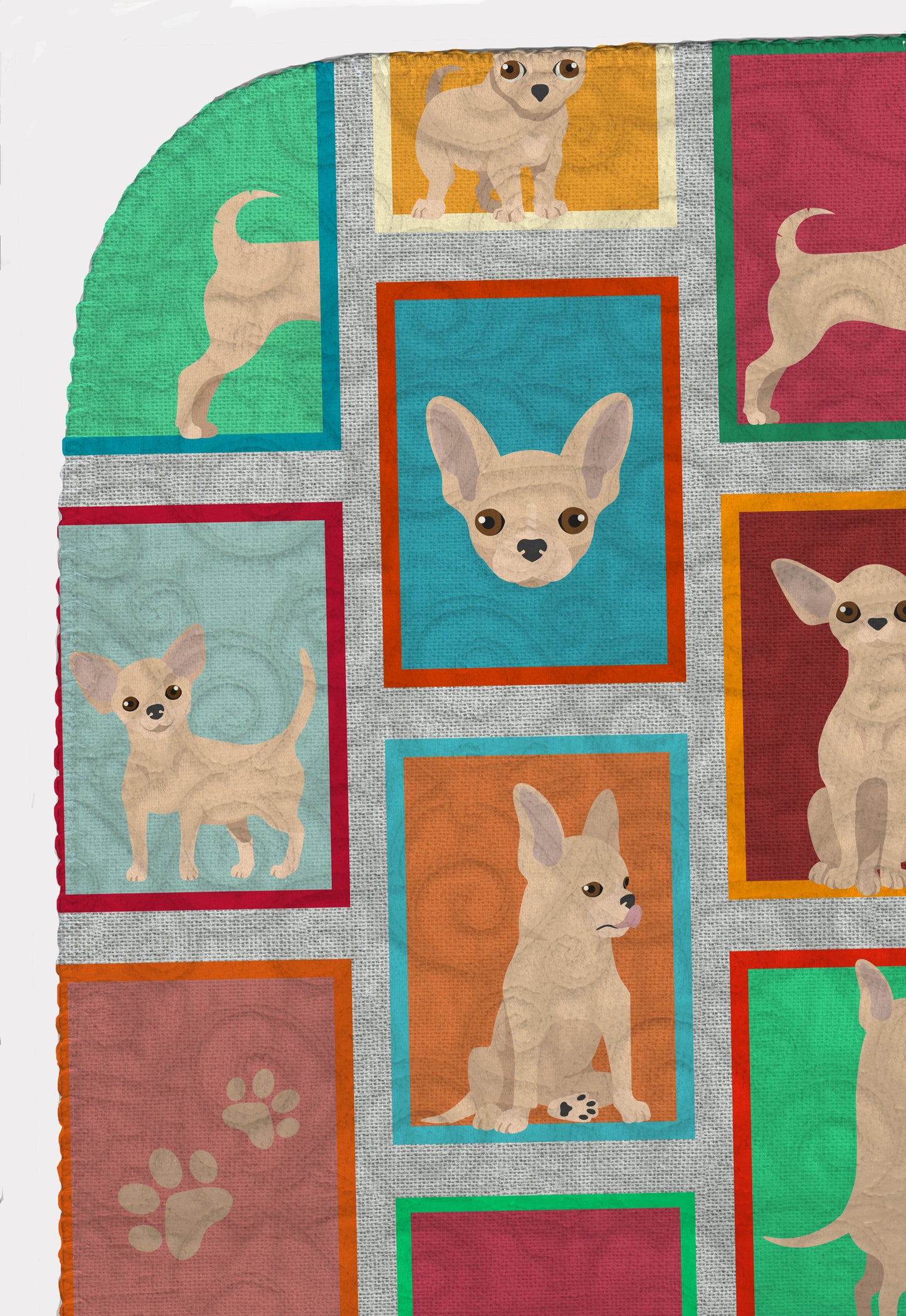 Lots of Chihuahua Quilted Blanket 50x60