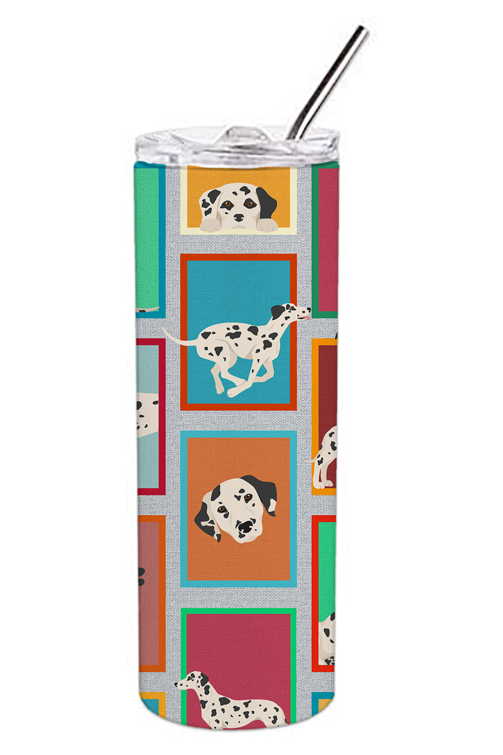 Lots of Dalmatian Stainless Steel Skinny Tumbler