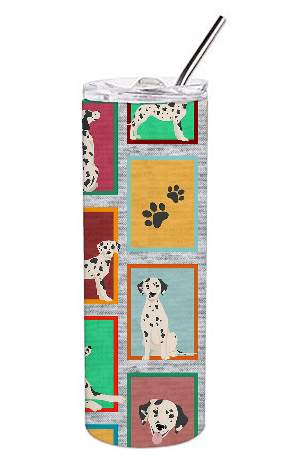 Lots of Dalmatian Stainless Steel Skinny Tumbler