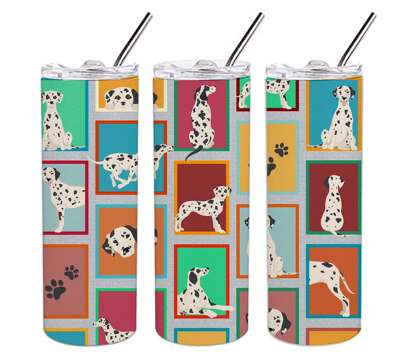 Lots of Dalmatian Stainless Steel Skinny Tumbler