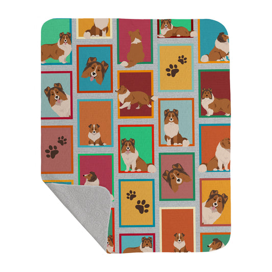 Buy this Lots of Sheltie Quilted Blanket 50x60