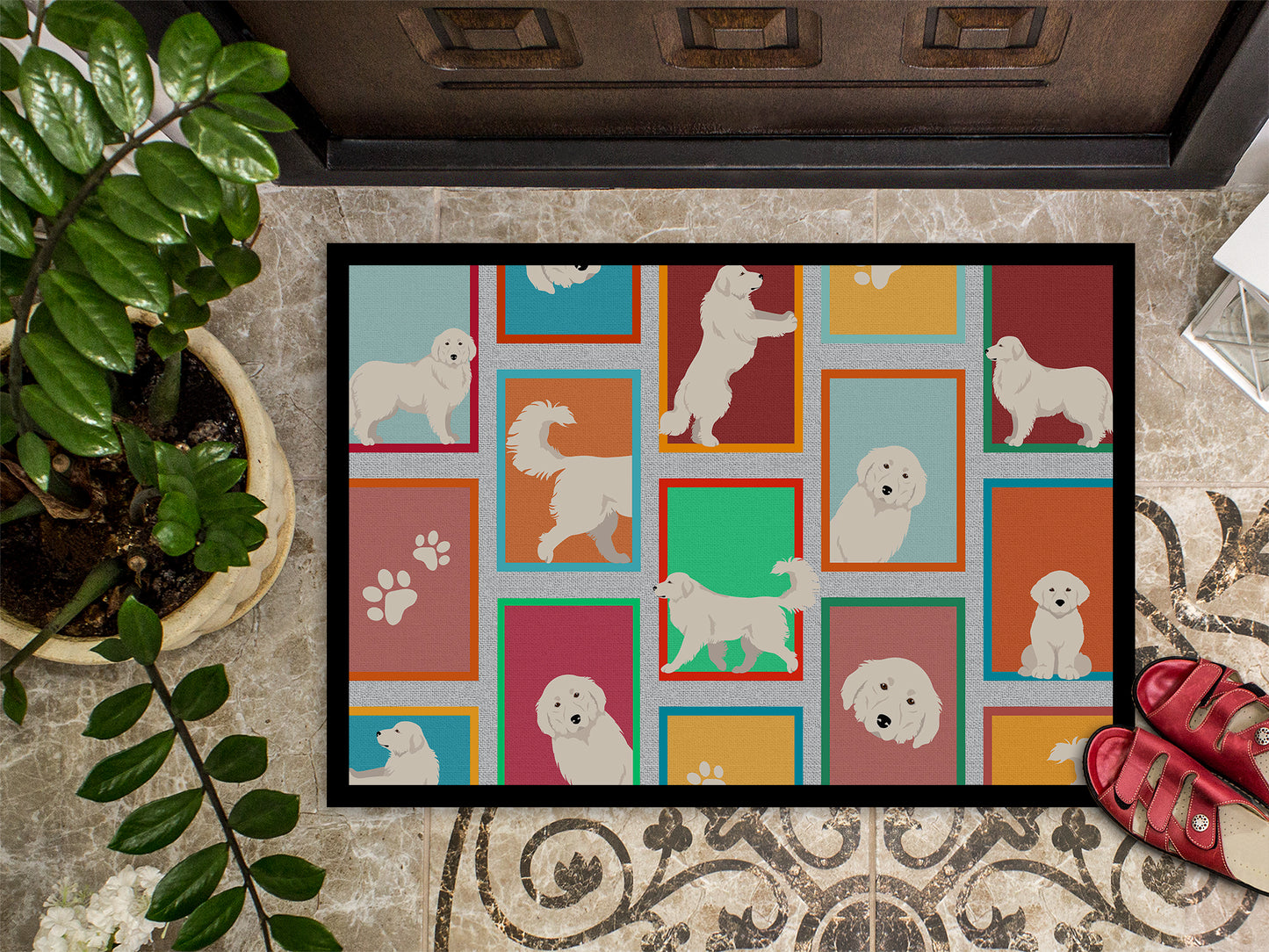 Lots of Great Pyrenees Doormat