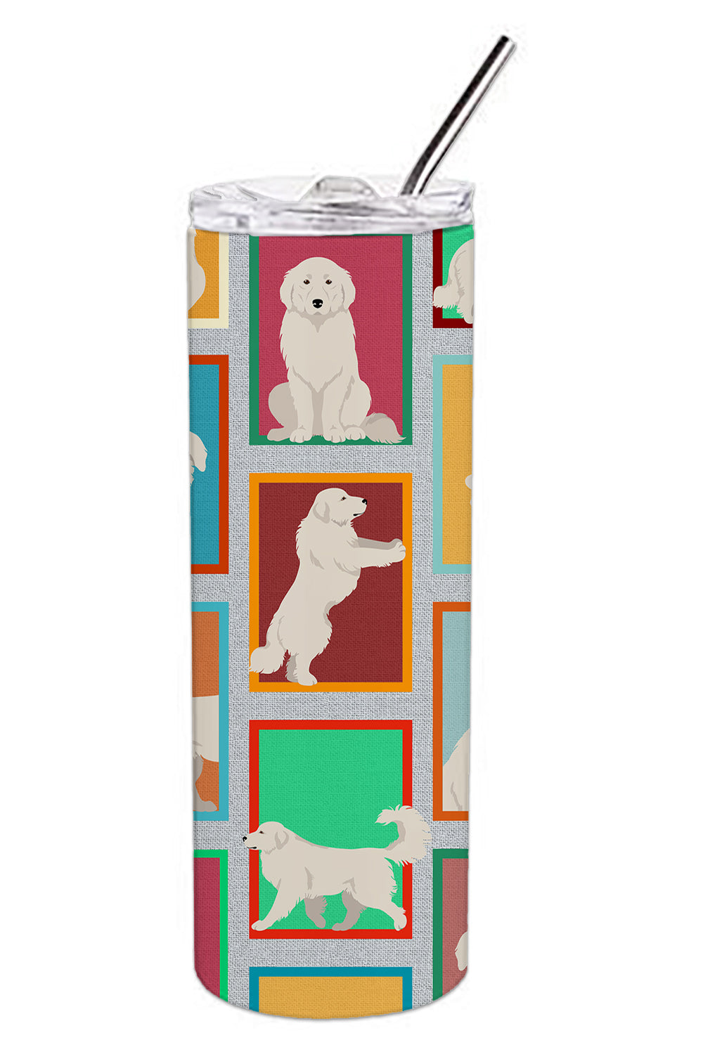 Buy this Lots of Great Pyrenees Stainless Steel Skinny Tumbler