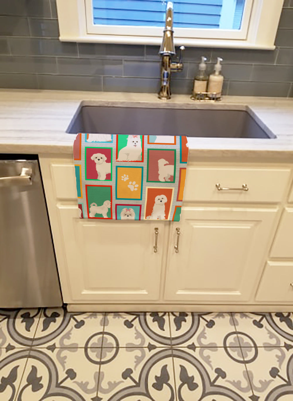 Lots of Maltese Kitchen Towel