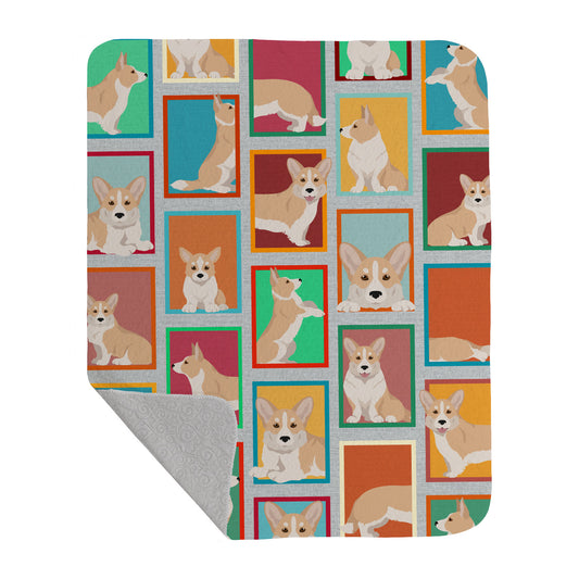 Buy this Lots of Fawn Cardigan Corgi Quilted Blanket 50x60