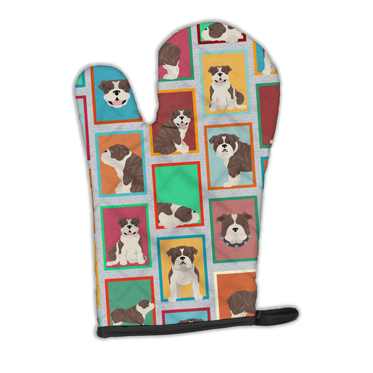 Buy this Lots of Brindle English Bulldog Oven Mitt