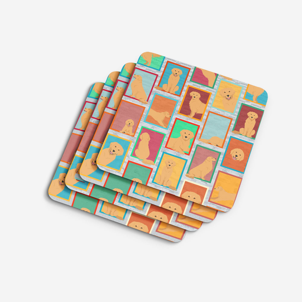 Lots of Golden Retriever Foam Coasters