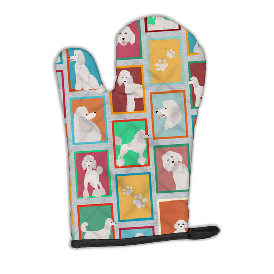 Buy this Lots of White Standard Poodle Oven Mitt