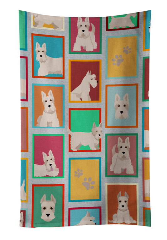 Buy this Lots of Wheaten Scottish Terrier Kitchen Towel