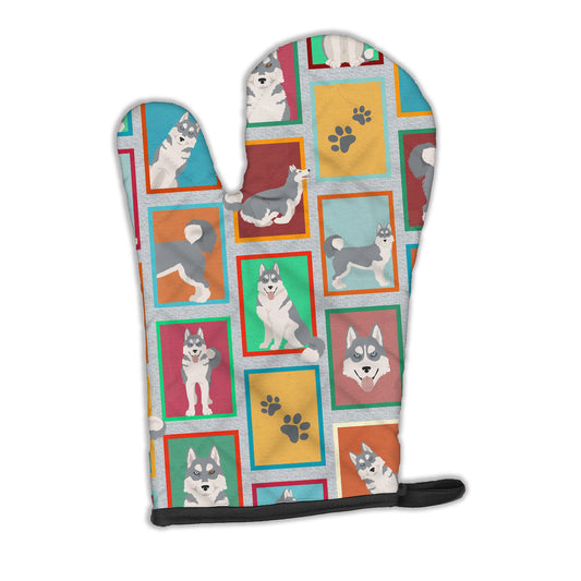Buy this Lots of Grey Siberian Husky Oven Mitt