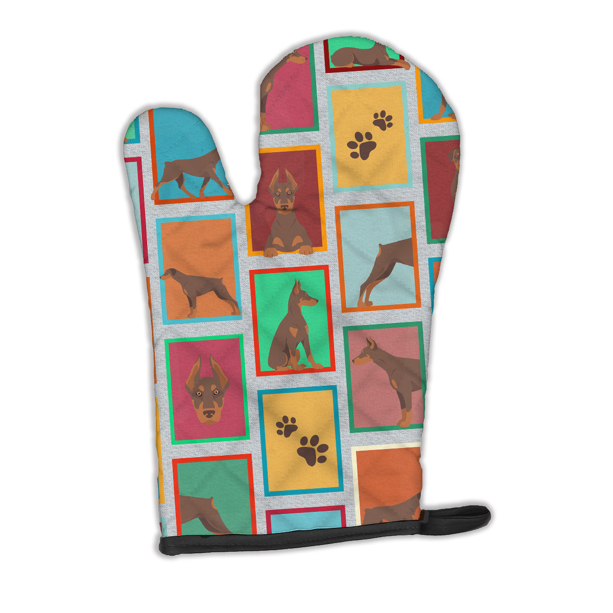 Buy this Lots of Red Doberman Pinscher Oven Mitt