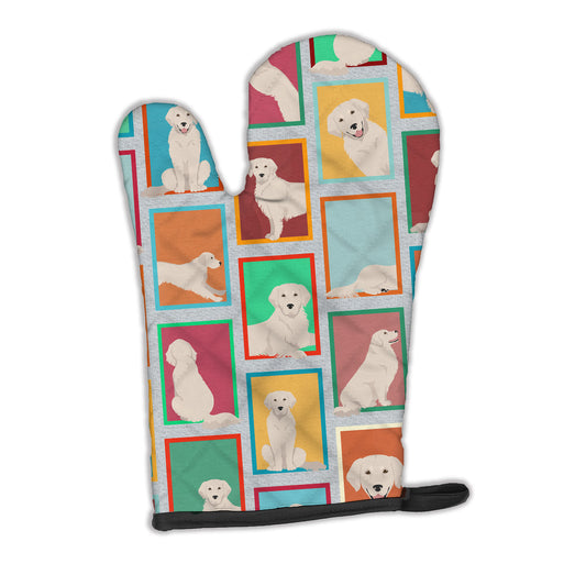 Buy this Lots of Cream Golden Retriever Oven Mitt