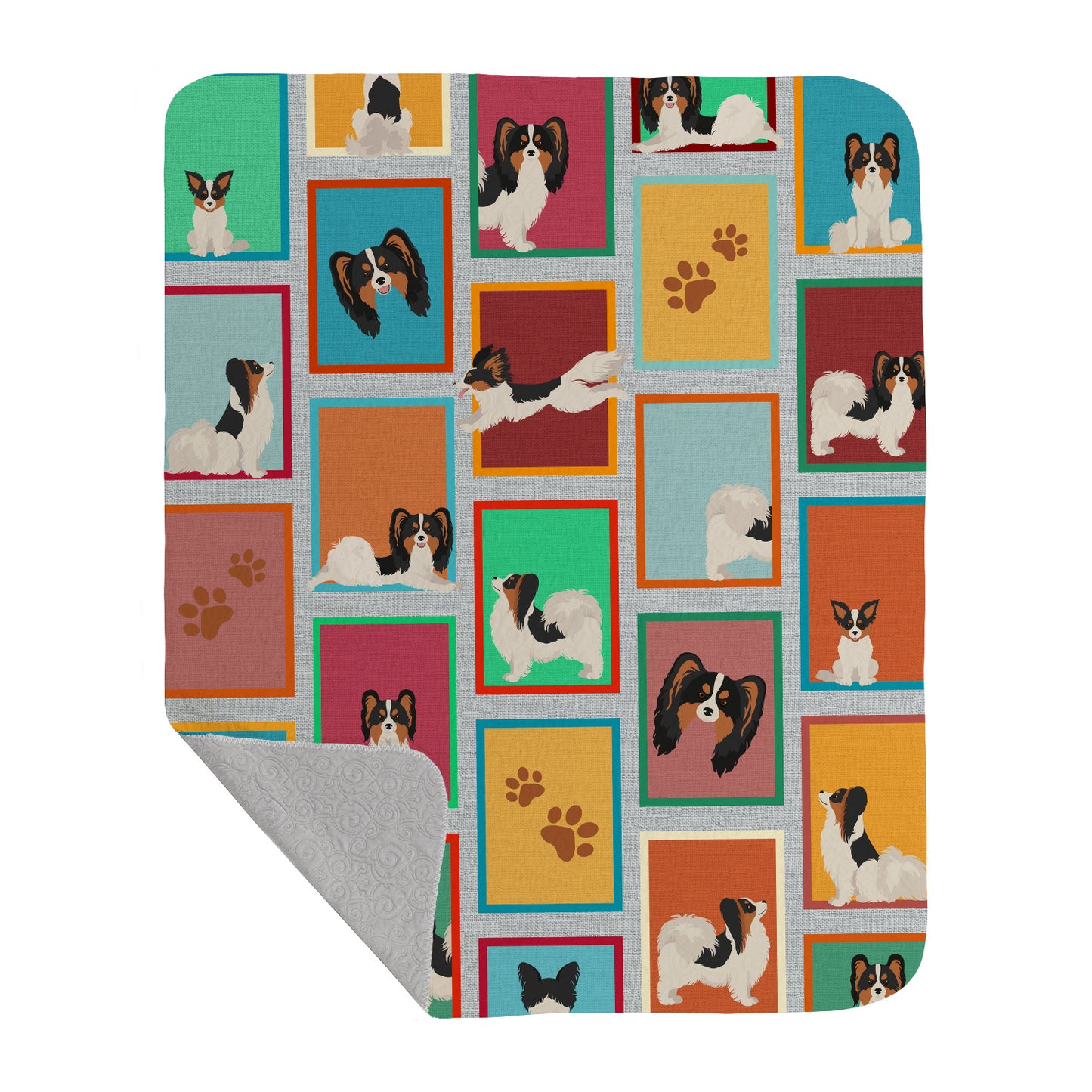 Buy this Lots of Tricolor Papillon Quilted Blanket 50x60