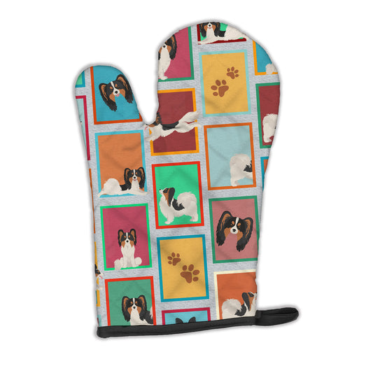 Buy this Lots of Tricolor Papillon Oven Mitt
