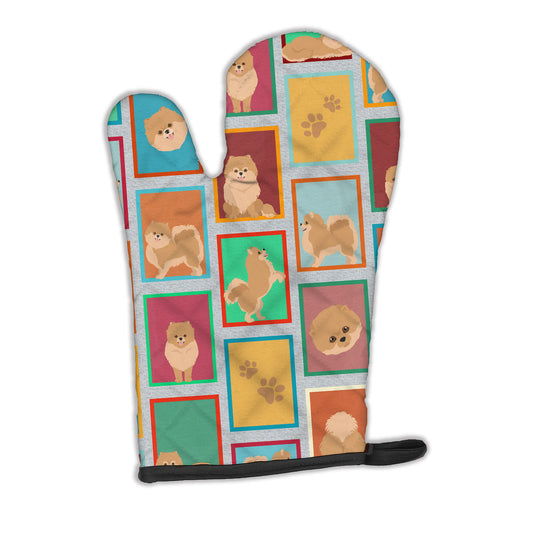 Buy this Lots of Orange Pomeranian Oven Mitt