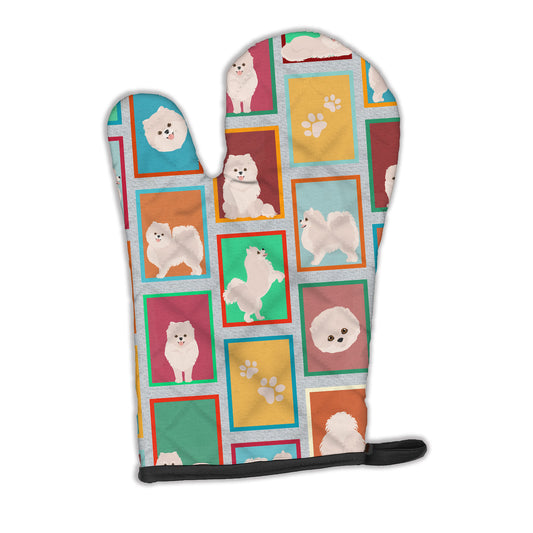 Buy this Lots of White Pomeranian Oven Mitt