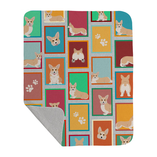 Buy this Lots of Fawn Pembroke Corgi Quilted Blanket 50x60