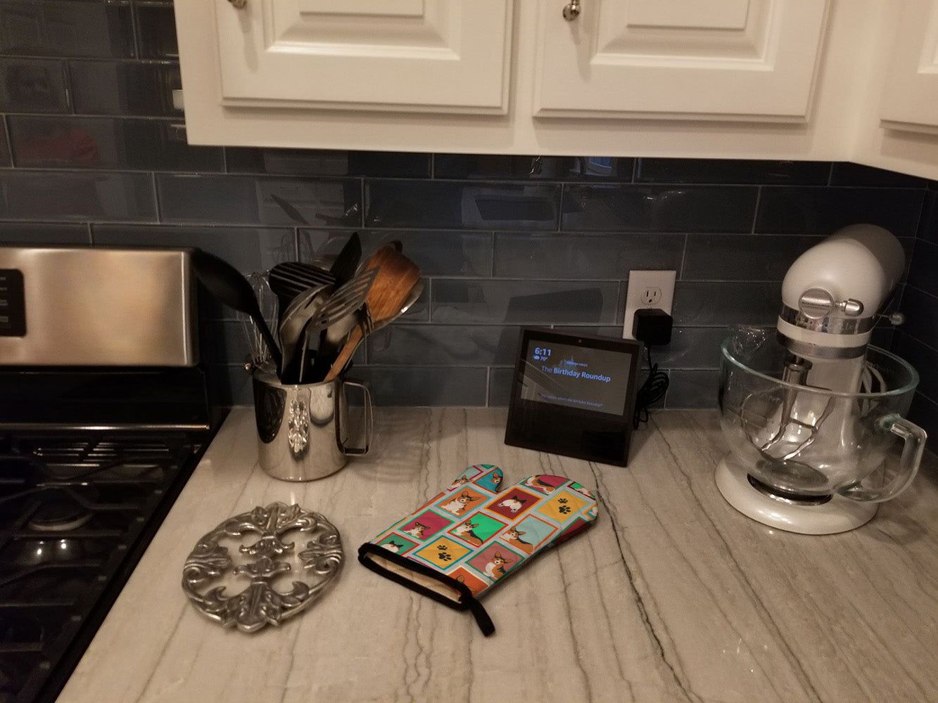 Lots of Sable Pembroke Corgi Oven Mitt