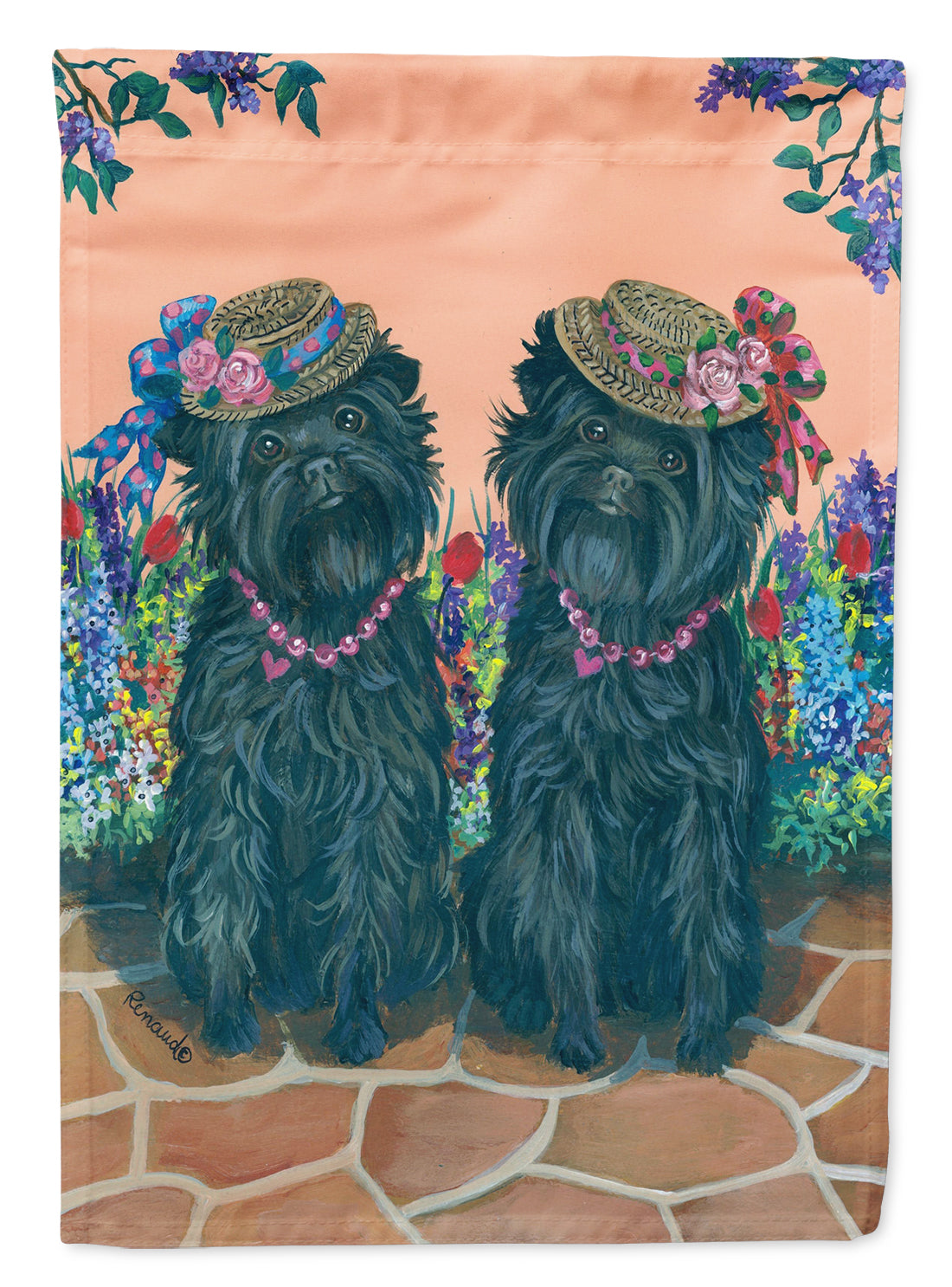 Buy this Affenpinscher Sisters Flag Garden Size PPP3001GF
