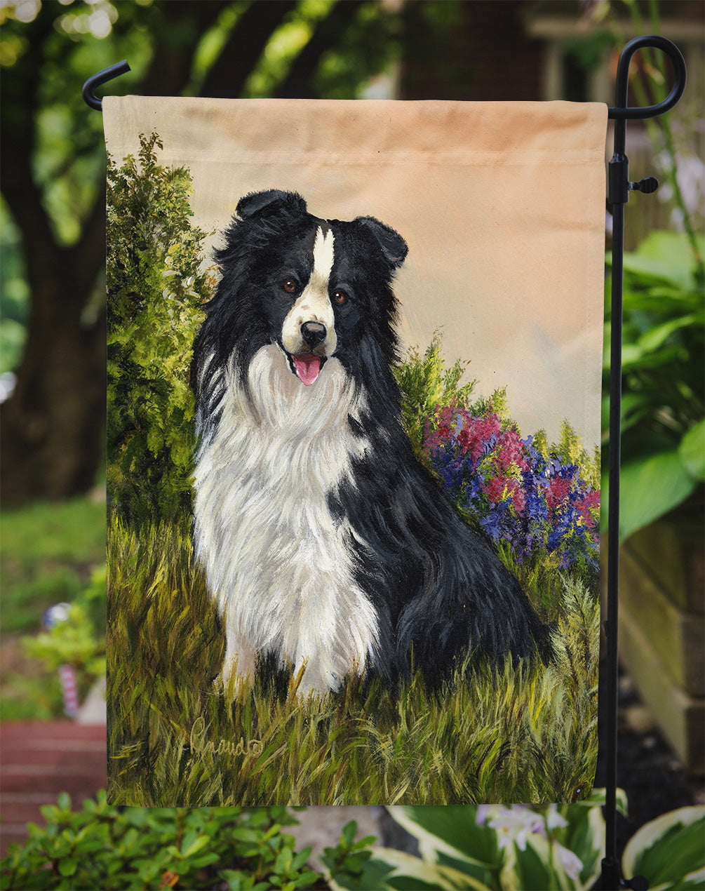 Border Collie Simplicity Flag Garden Size PPP3031GF