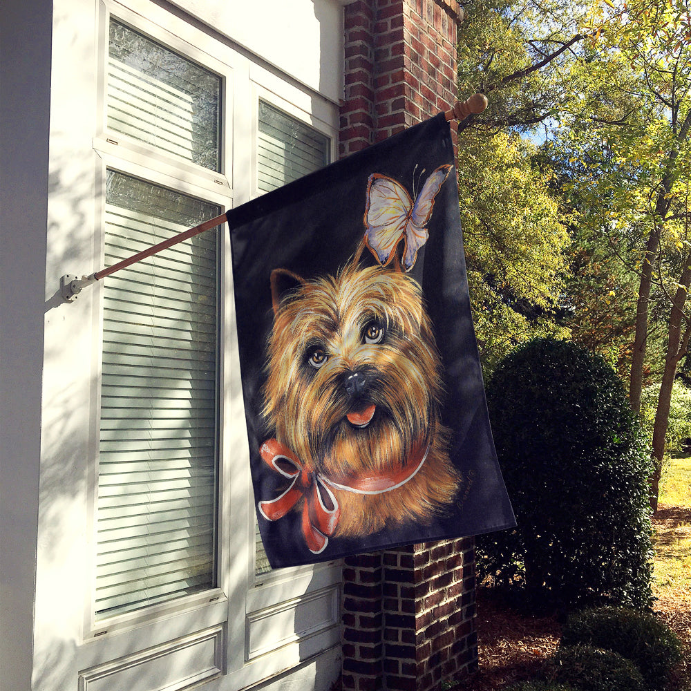 Cairn Terrier Butterfly Flag Canvas House Size PPP3047CHF