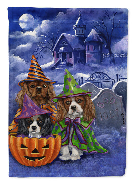 Buy this Cavalier Spaniel Halloween House Flag Canvas House Size PPP3064CHF