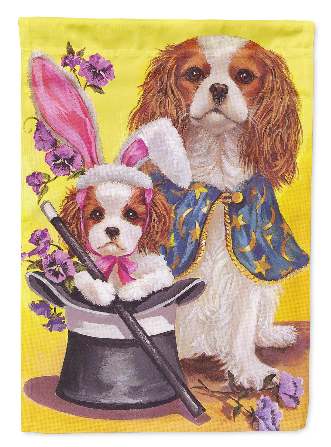 Buy this Cavalier Spaniel Easter Magic Flag Garden Size PPP3065GF