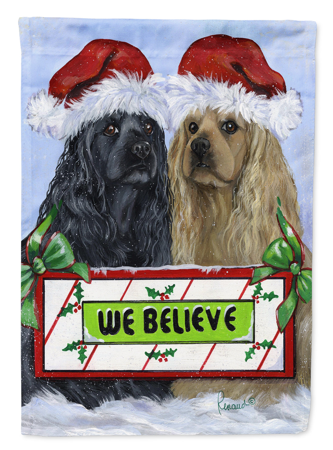 Buy this Cocker Spaniel Christmas Flag Garden Size PPP3075GF