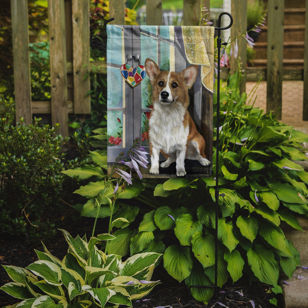 Corgi Suncatcher Flag Garden Size PPP3076GF
