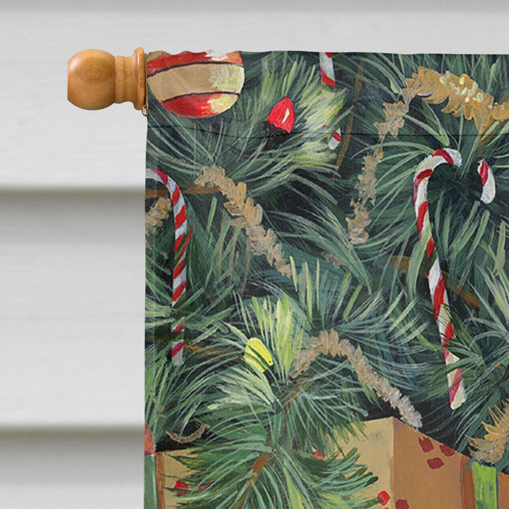 Corgi Under my Christmas Tree Flag Canvas House Size PPP3078CHF