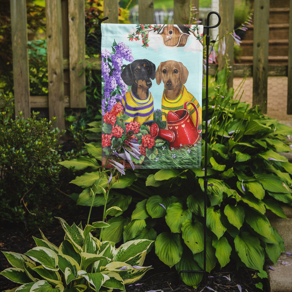 Dachshund Blooms Flag Garden Size PPP3080GF